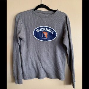Bucknell Waffle Long Sleeve Shirt Fits Size Small